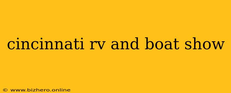 cincinnati rv and boat show