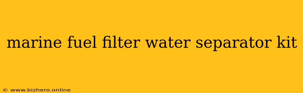 marine fuel filter water separator kit
